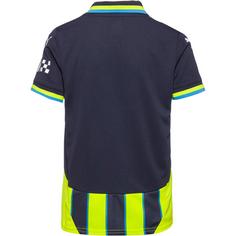 Rückansicht von PUMA Manchester City 24-25 Auswärts Fußballtrikot Kinder new navy-yellow glow