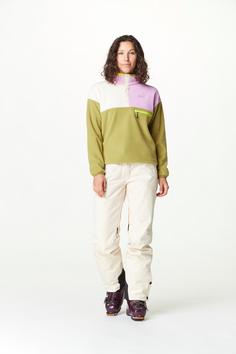 Rückansicht von Picture ARCCA Fleeceshirt Damen green moss vanilla orch