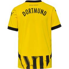 Rückansicht von PUMA Borussia Dortmund 24-25 Cup Fußballtrikot Kinder faster yellow-puma black