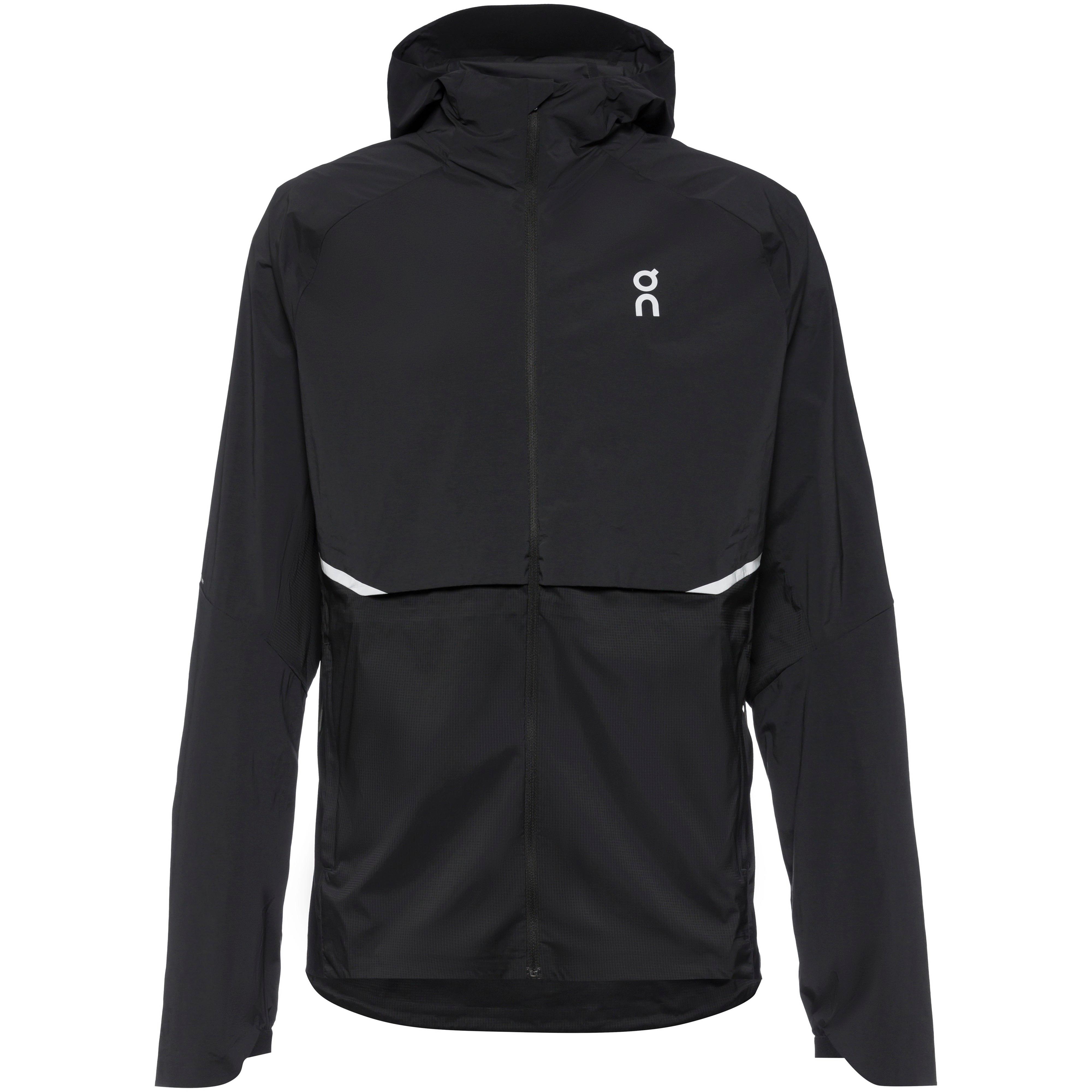 On Herren Schwarz Laufjacke Core Jacket Regular Fit, Gr. M - Bild 5