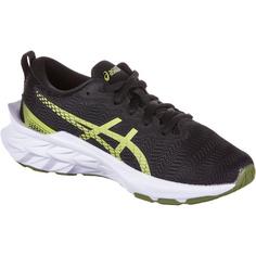 Rückansicht von ASICS NOVABLAST 2 Laufschuhe Kinder black-glow yellow