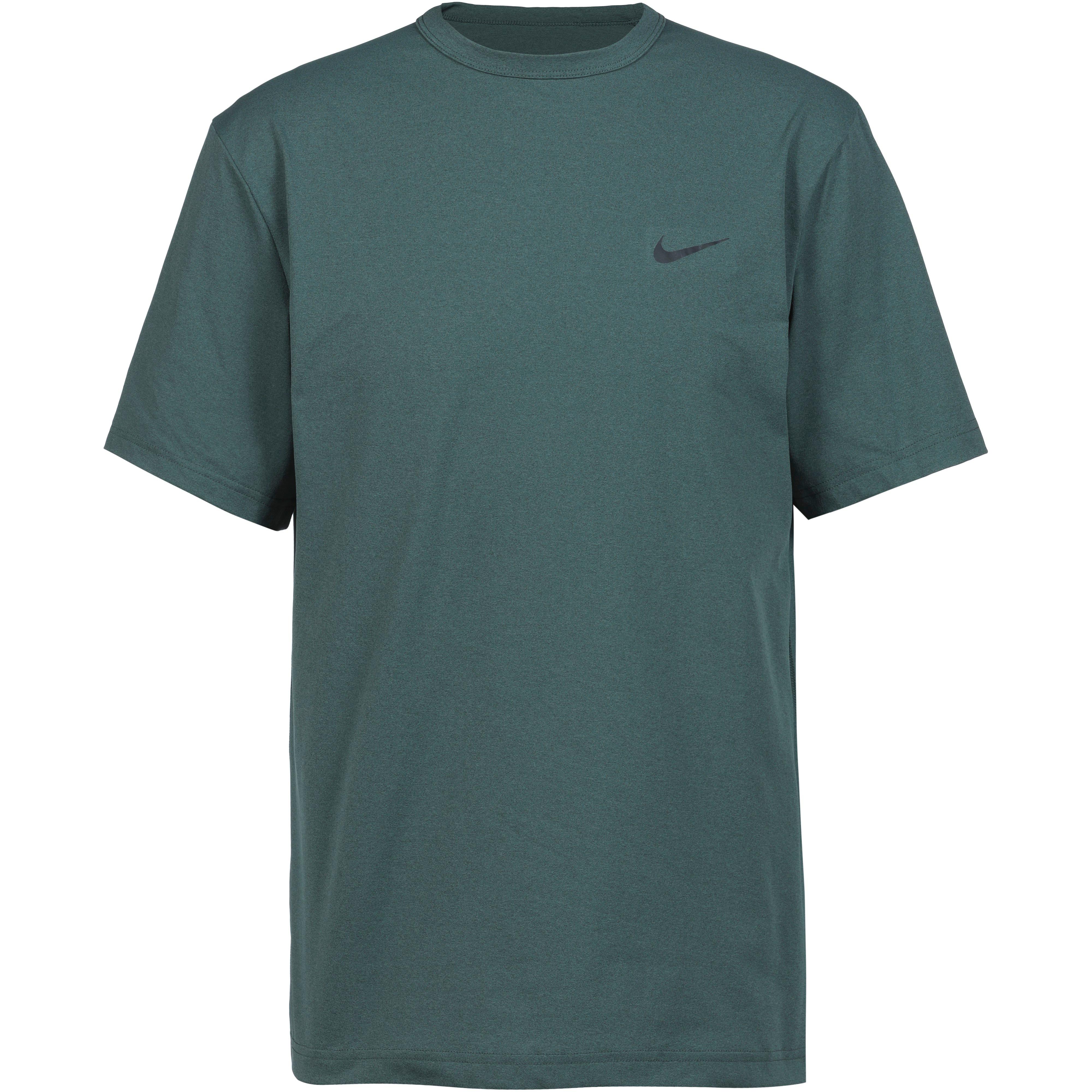 Black nike shirt with green swoosh online