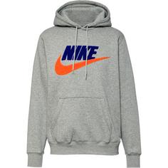 Nike Club Hoodie Herren dark grey heather-light smoke grey