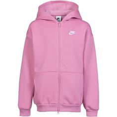 Nike NSW CLUB FLEECE Sweatjacke Kinder magic flamingo-white