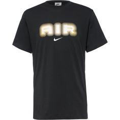 Nike NSW Air T-Shirt Herren black-metallic gold