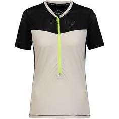 ASICS FUJITRAIL Funktionsshirt Damen oatmeal performance black