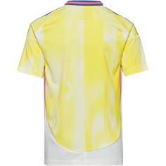 Rückansicht von adidas Juventus Turin 24-25 Auswärts Fußballtrikot Kinder pure sulfur