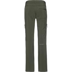 Rückansicht von Mammut Runbold Winter Softshellhose Damen dark marsh