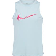 Nike SWOOSH Funktionstank Damen glacier blue-aster pink