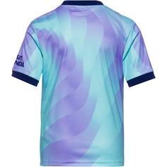 Rückansicht von adidas Arsenal London 24-25 3rd Fußballtrikot Kinder clear aqua-light flash purple