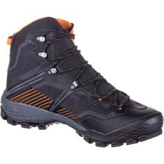 Rückansicht von Mammut GTX Ducan II High Wanderschuhe Herren black-dark tangerine