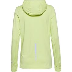 Rückansicht von unifit Laufhoodie Damen shadow lime