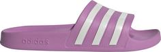 adidas ADILETTE AQUA Badelatschen Damen preloved purple-off white-grey two