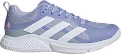 adidas Court Team 2.0 W Hallenschuhe Damen violet tone-ftwr white-clear pink