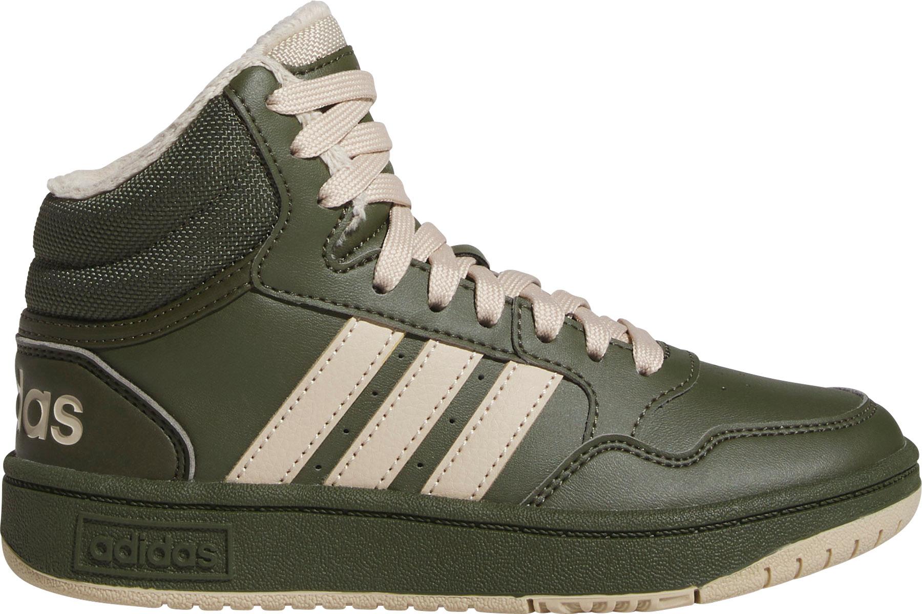 Adidas HOOPS MID 3.0 Sneaker Kinder night cargo clay brown core black im Online Shop von SportScheck kaufen