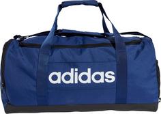 adidas LINEAR DUFFEL Sporttasche dark blue-white