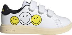 adidas ADVANTAGE SMILEY Sneaker Kinder ftwr white-bright yellow-core black