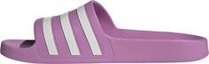 Rückansicht von adidas ADILETTE AQUA Badelatschen Damen preloved purple-off white-grey two