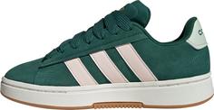 Rückansicht von adidas Grand Court Alpha 00s Sneaker Damen collegiate green-wonderquartz-linen green