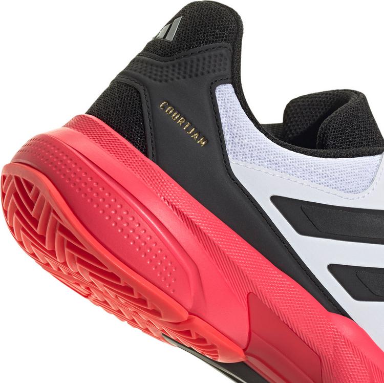 adidas adidas CourtJam Control 3 M Tennisschuhe Herren - ftwr white-core black-lucid red - 5 | SportScheck