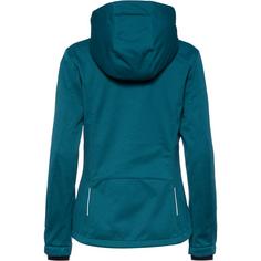 Rückansicht von CMP Softshelljacke Damen teal mel.