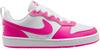 Nike COURT BOROUGH GS Sneaker Kinder - white-laser fuchsia