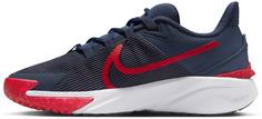 Rückansicht von Nike STAR RUNNER 4 NN GS Laufschuhe Kinder thunder blue-gym red-black-white