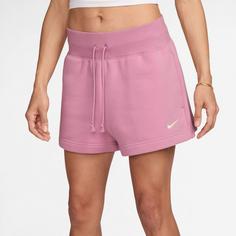 Rückansicht von Nike Phoenix Sweatshorts Damen elemental pink-sail