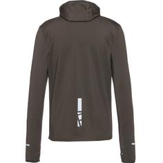 Rückansicht von unifit Laufhoodie Herren black olive