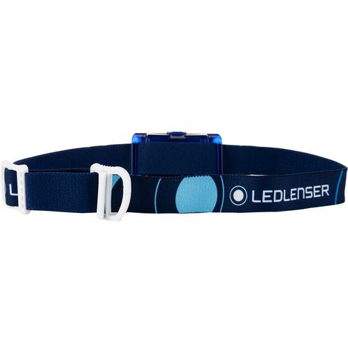 Rückansicht von Ledlenser SEO-3 Stirnlampe LED blau