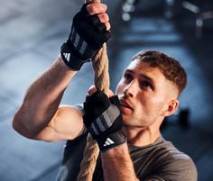 Rückansicht von adidas Fitnesshandschuhe grey
