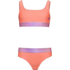 SPEEDO CONT BAND Bikini Set Kinder orange-purple