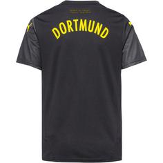 Rückansicht von PUMA Borussia Dortmund 24-25 Auswärts Fußballtrikot Kinder puma black-faster yellow