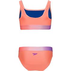 Rückansicht von SPEEDO CONT BAND Bikini Set Kinder orange-purple