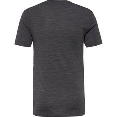 Rückansicht von Icebreaker Merino Anatomica Funktionsshirt Herren jet hthr-