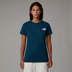 Rückansicht von The North Face Redbox T-Shirt Damen midnight petrol