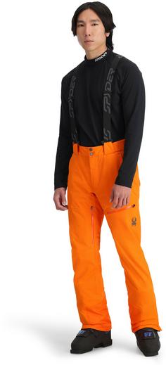 Rückansicht von Spyder DARE Skihose Herren orange shock