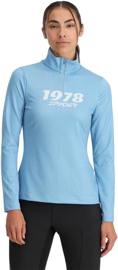 Rückansicht von Spyder Vivid Funktionsshirt Damen blue drift