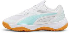 PUMA Solarflash III Jr Hallenschuhe Kinder puma white-electric peppermint