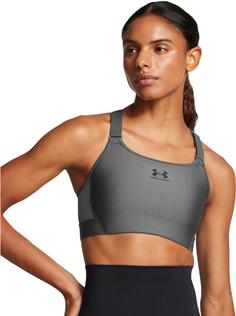 Rückansicht von Under Armour HeatGear High Sport-BH Damen castlerock