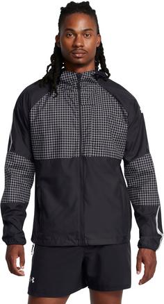 Rückansicht von Under Armour LAUNCH ELITE Funktionsjacke Herren black reflective