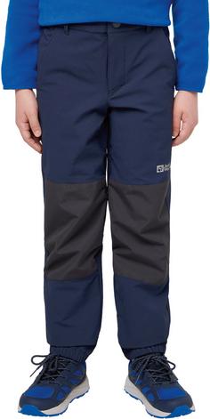 Rückansicht von Jack Wolfskin RASCAL Softshellhose Kinder night blue