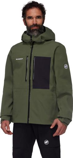 Rückansicht von Mammut Stoney Skijacke Herren dark marsh-black