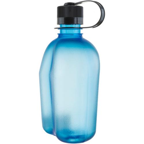 Rückansicht von Nalgene Trinkflasche blau