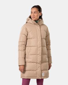 Rückansicht von Kari Traa Kyte Steppmantel Damen midtone sand grey