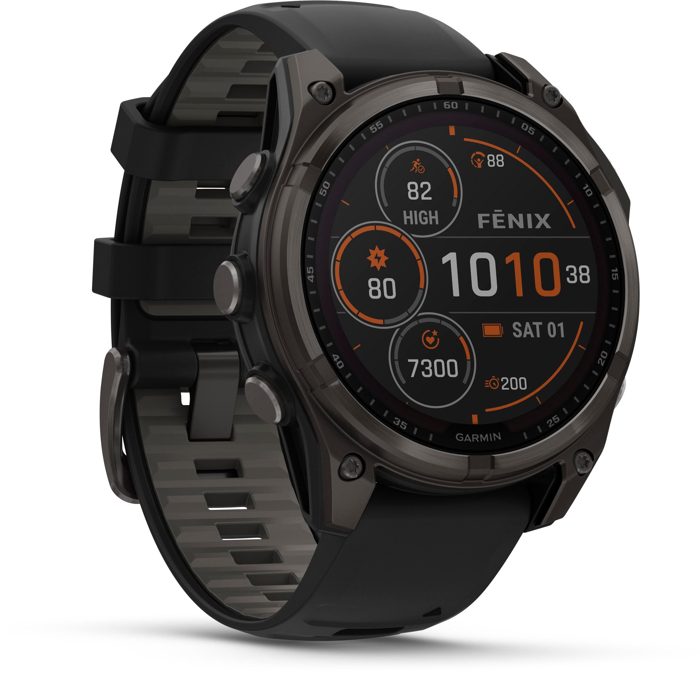 Garmin Fenix 8 47mm Solar Sapphire Titan Sportuhr