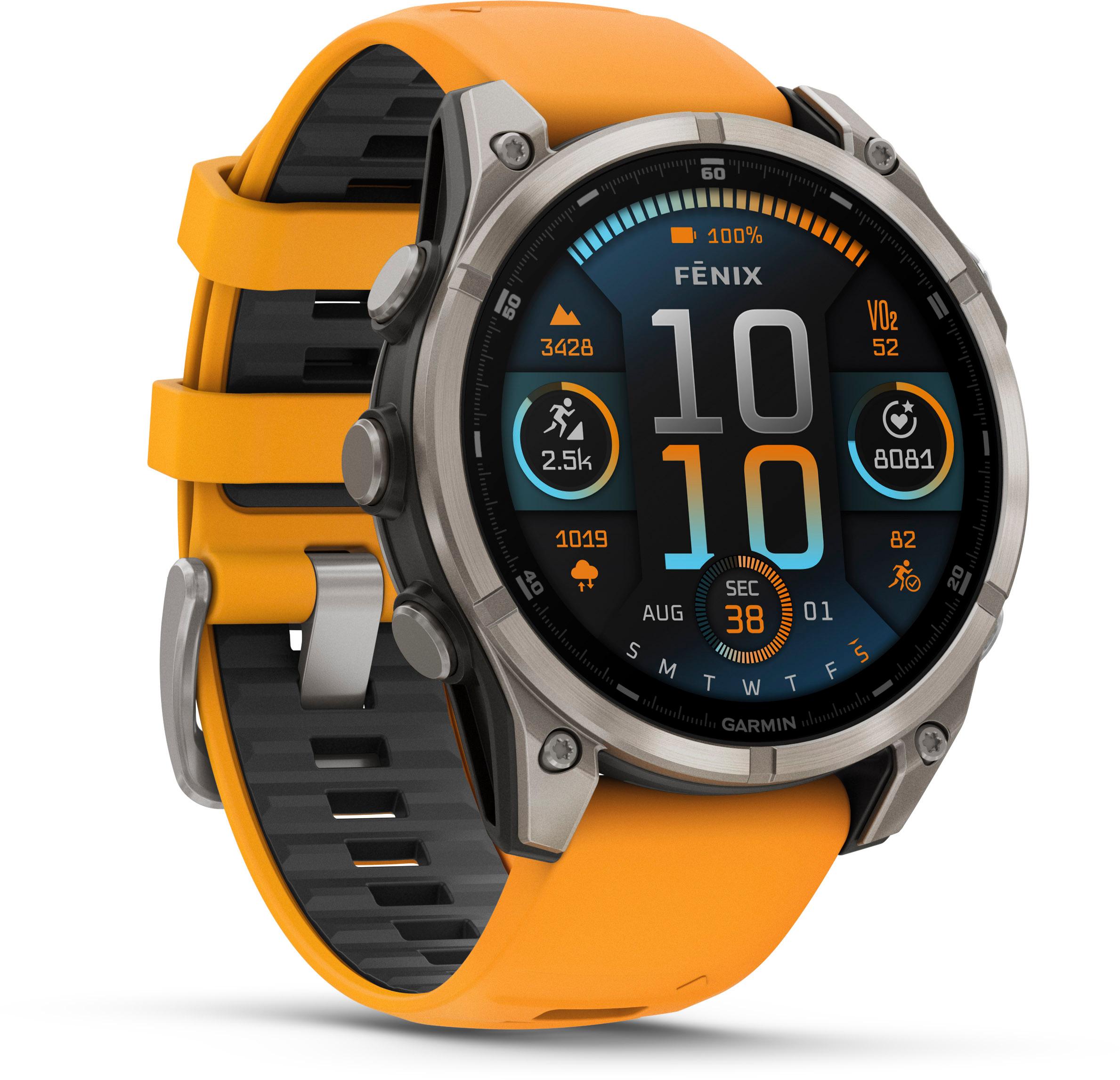 Garmin Fenix 8 47mm Amoled Sapphire Titan Sportuhr