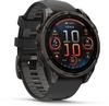 Garmin Fenix 8 47mm Amoled Sapphire Titan Sportuhr - schwarz-carbongrau