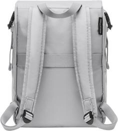 Rückansicht von Horizn Studios Rucksack Shibuya Rolltop Daypack light quartz grey