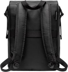 Rückansicht von Horizn Studios Rucksack Shibuya Rolltop Daypack all black